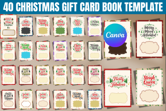 40 Christmas Gift Card Book Template