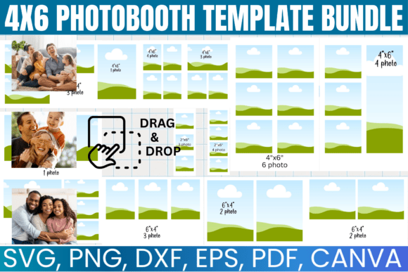 4x6 Photobooth Template Bundle