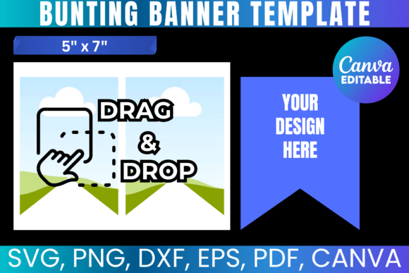 Bunting Banner Template, Clipart PNG