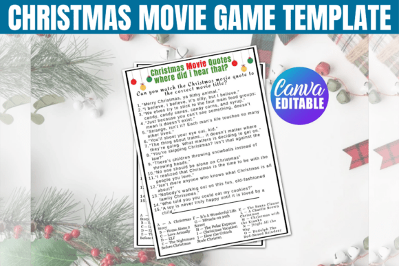 Christmas Movie Trivia Game Printable