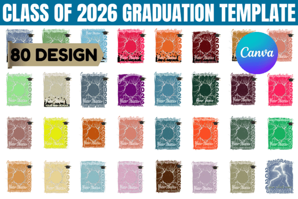 Class of 2026 Graduation Template: Canva Graphics