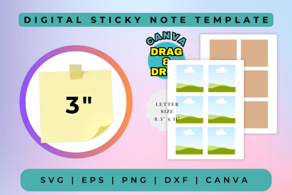 Digital Sticky Notes Template