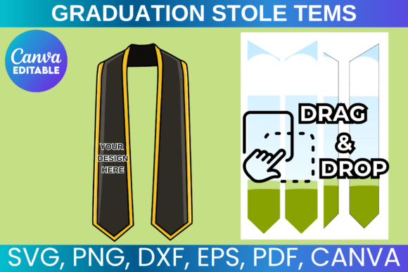 Graduation Stole Template: Canva Graphics for Brand-Ready Campaigns