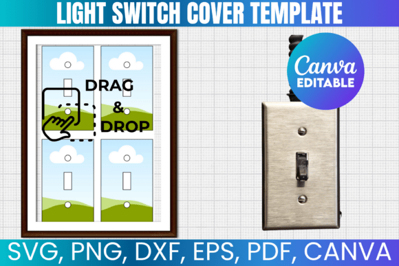 Light Switch Cover Template: Canva Graphics for Sellers