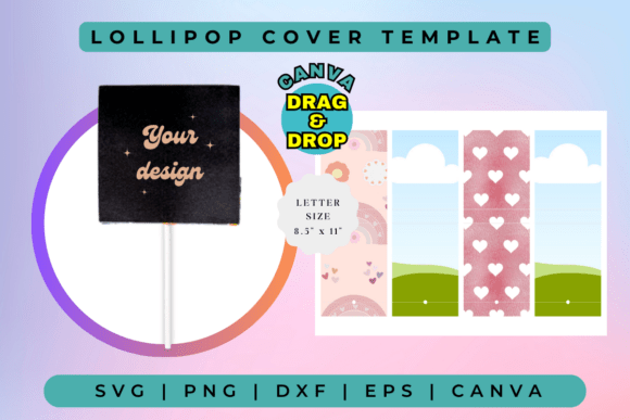 Lollipop Cover Template: Canva Graphics for Polished Publishing
