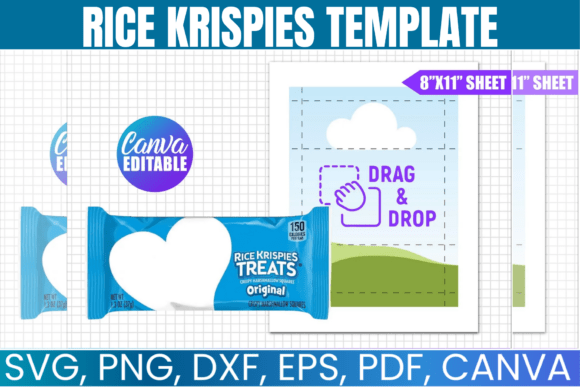 Rice Krispies Template, Party Favor