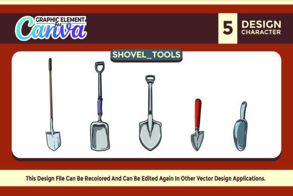 Scythe Tools Graphic Element Set: Canva Graphics for Farm-Themed Projects